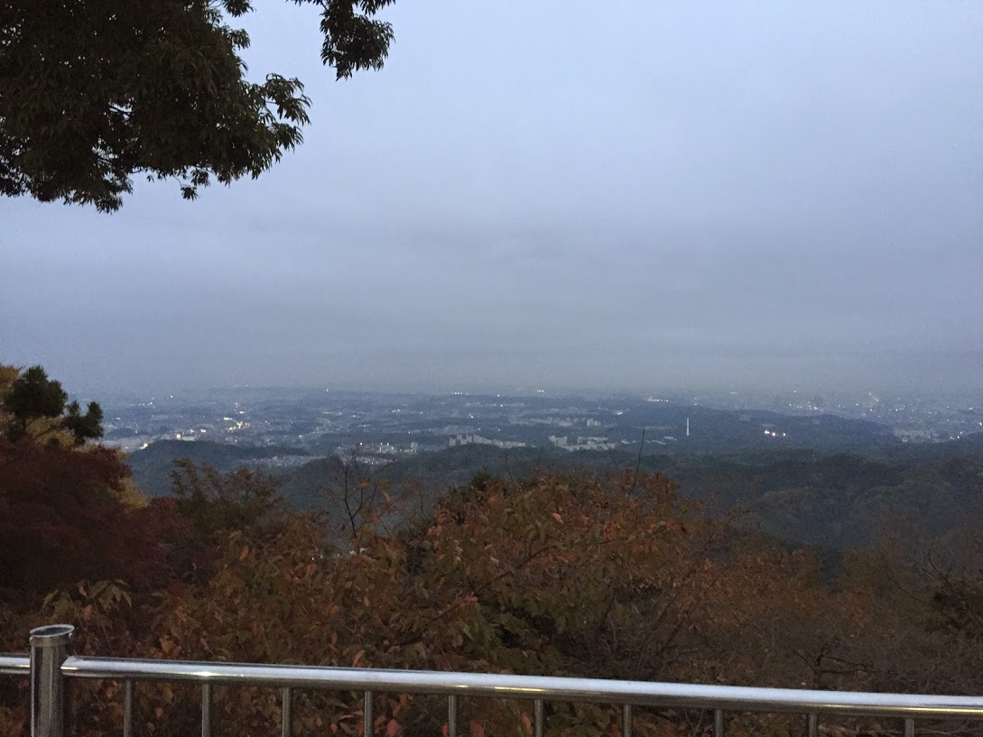 合流地点です～♪ちょっぴり日が落ちてきました！